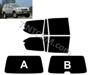                                 Pre Cut Window Tint - Toyota Land Cruiser (5 doors, 2003 - 2009) Solar Gard - NR Smoke Plus series
                            
